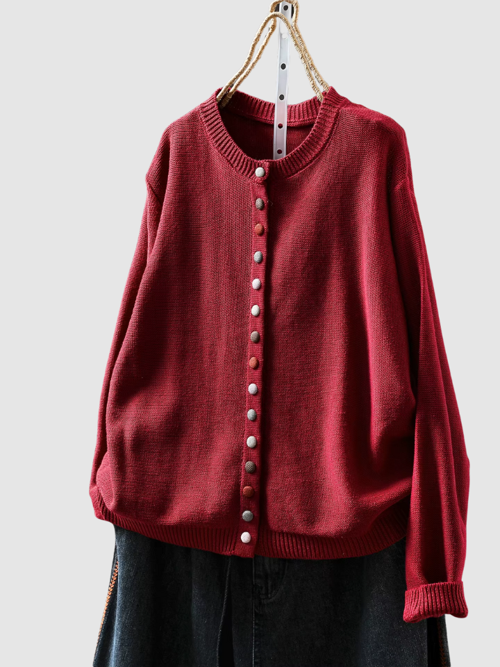 Solveig™ | Elegantní cardigan s knoflíky