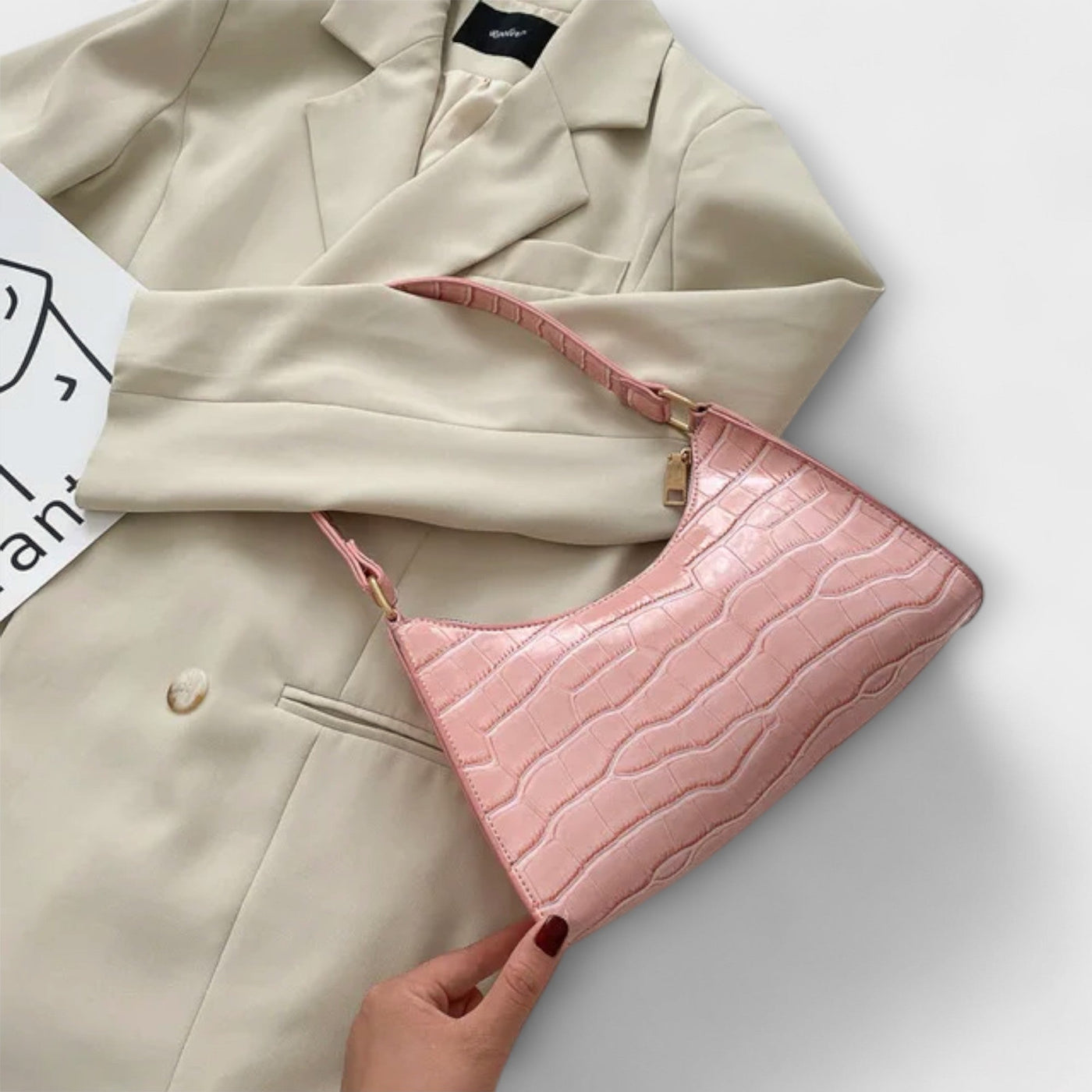 Liv™ – Lesklá kožená taška