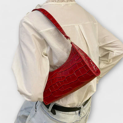 Liv™ – Lesklá kožená taška