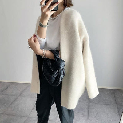 Chloé™ – Elegantní kašmírový cardigan