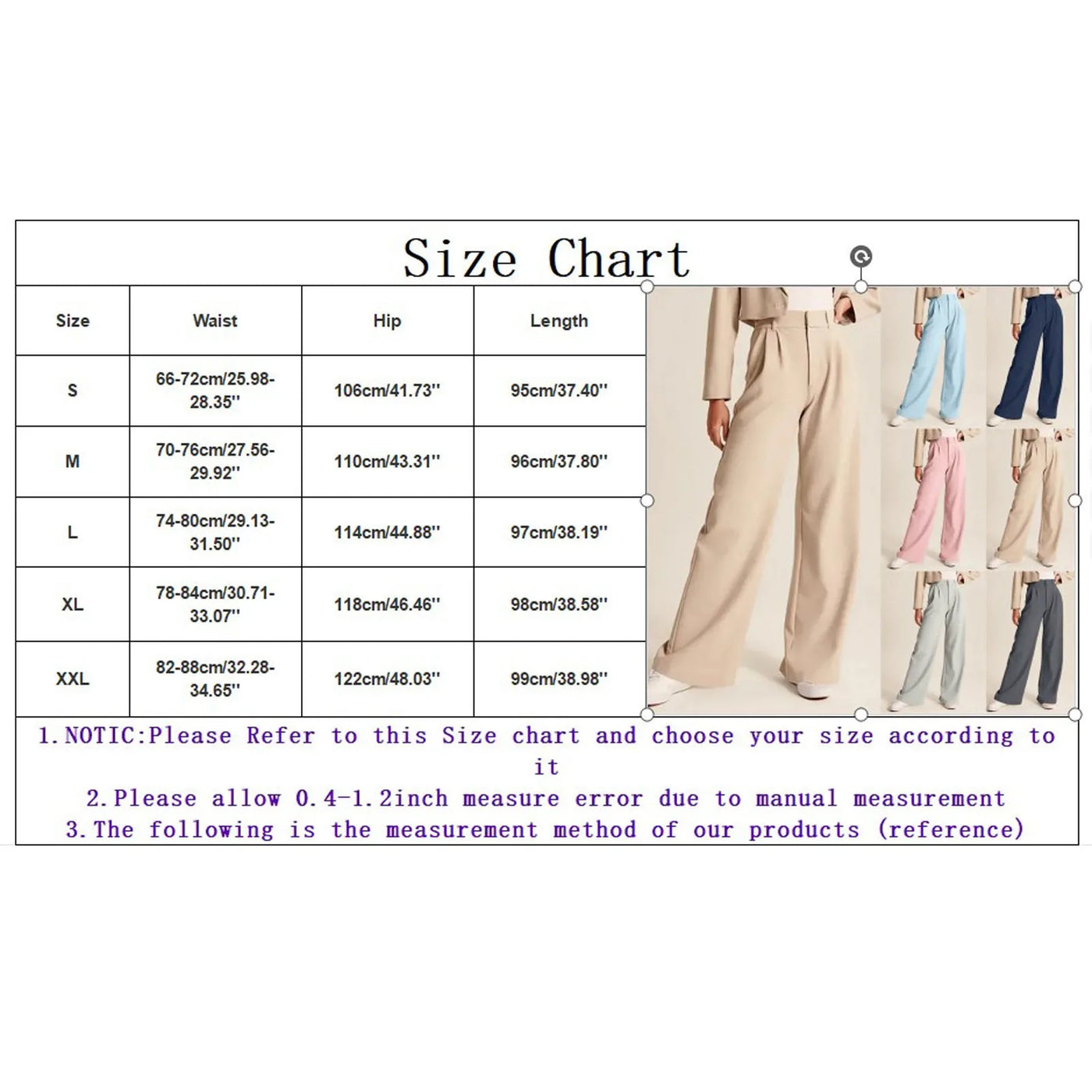 Amélie™ – Kalhoty s širokými nohavicemi